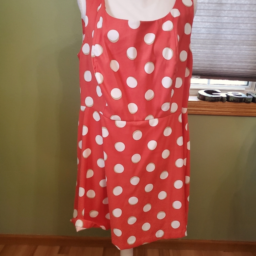 Dress Barn orange sleeveless dress. Size 16.